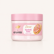 Dove x Crumbl | Exfoliante corporal galleta de confetti