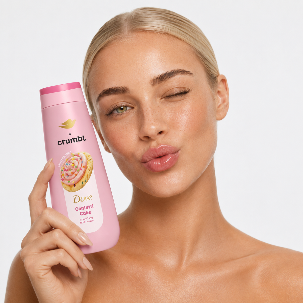 Dove x Crumbl | Gel de ducha galleta de Confetti