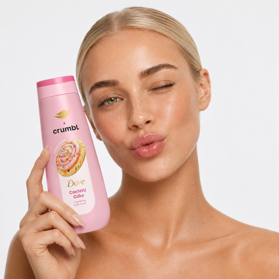 Dove x Crumbl | Gel de ducha galleta de Confetti